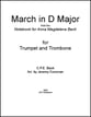 March in D Major from the Notebook for Anna Magdelena Bach Trumpet and Trombone Duet P.O.D. cover